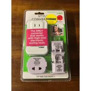Conair Travel Smart Convert IT ALL Adaptor Set Converts up to 1875W- NIB